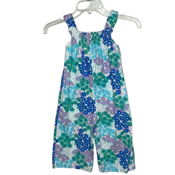 Mini Boden Floral Smocked Floral Jumpsuit. Size 4-5 Years. - Picture 5 of 7